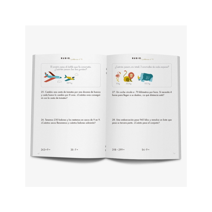 Rubio Cuaderno de problemas nº 15 para el desarrollo intelectual del alumno 3 Rubio Cuaderno de problemas nº 15 para el desarrollo intelectual del alumno 3