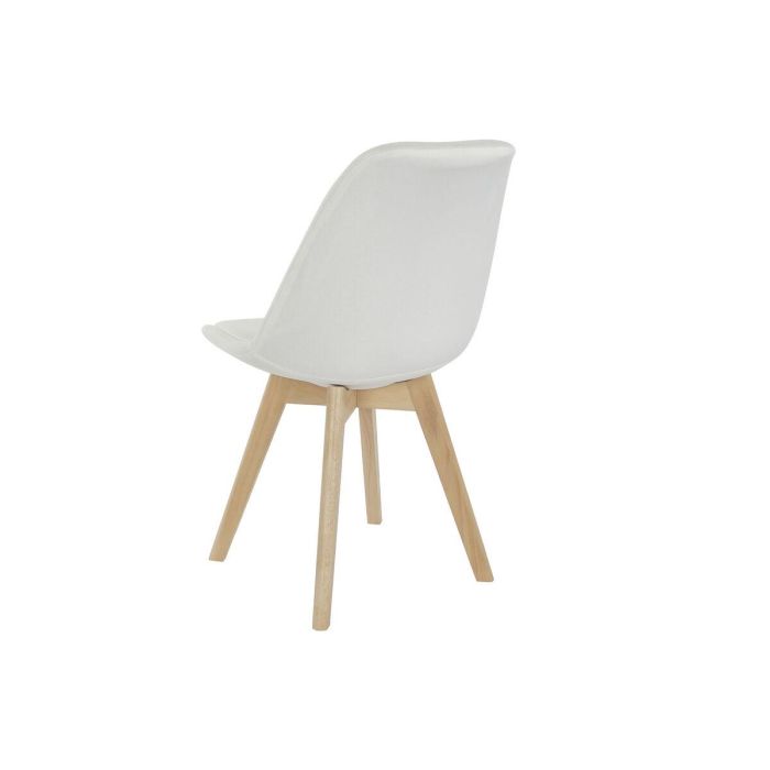 Silla Scandi DKD Home Decor Blanco 56 x 83 x 48 cm 5