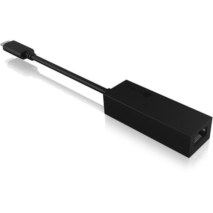 ICY BOX IB-LAN100-C3 USB-C > Gigabit LAN (ST-BU) Adapter Schwarz 3