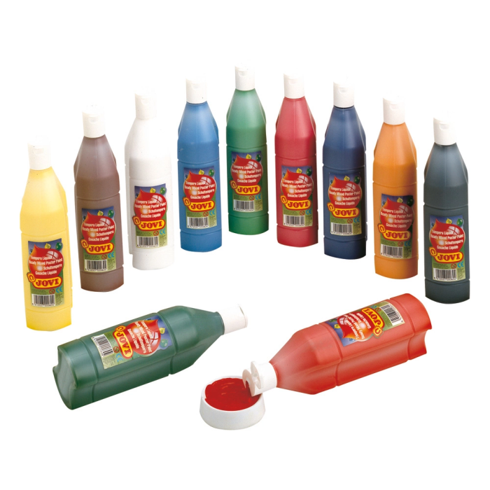 Jovi Témpera Líquida School Blanco Botella de 500 mL 1