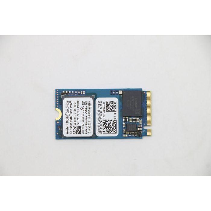 Lenovo M.2 PCIe NVMe SSD, 256GB capacity, Gen3x4 interface, M.2-2242 form factor, up to 3500 MB/s read speed. Lenovo M.2 PCIe NVMe SSD, 256GB capacity, Gen3x4 interface, M.2-2242 form factor, up to 3500 MB/s read speed.