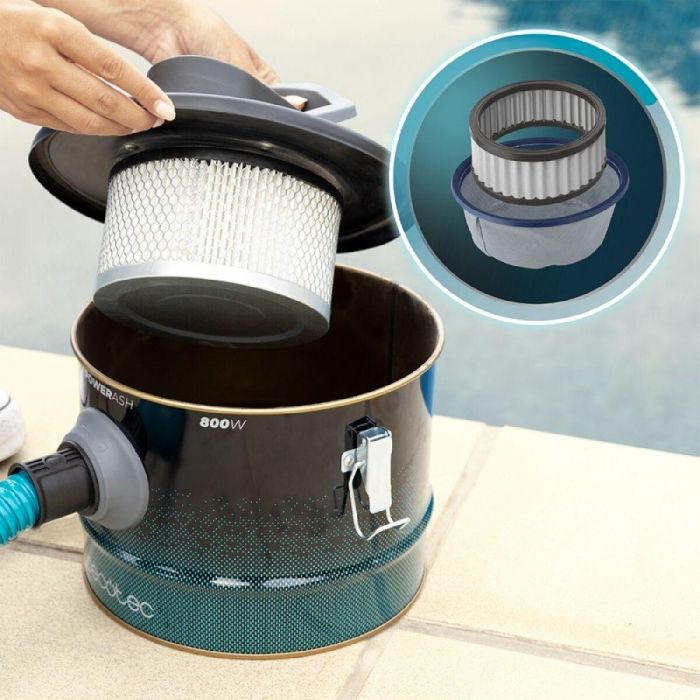 Aspirador de Cenizas Cecotec Ash 2000 Home 800 W Gris 10 L 13