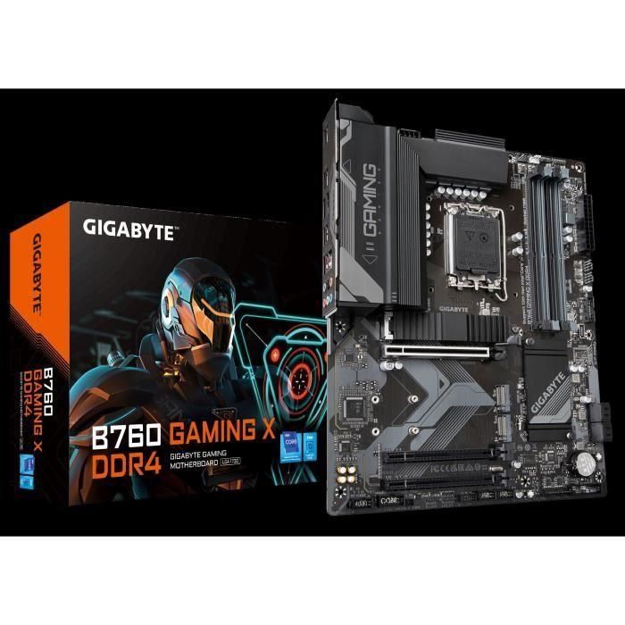 Gigabyte B760 GAMING X DDR4 Placa Base ATX - Socket 1700, PCIe 4.0, M.2, LAN 2.5GbE, USB-C (9MB76GX4-00-10) 1