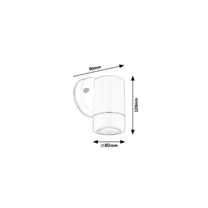 Aplique Exterior RABALUX "Medina" 1xGU10 IP44 [RAB-8832] 2