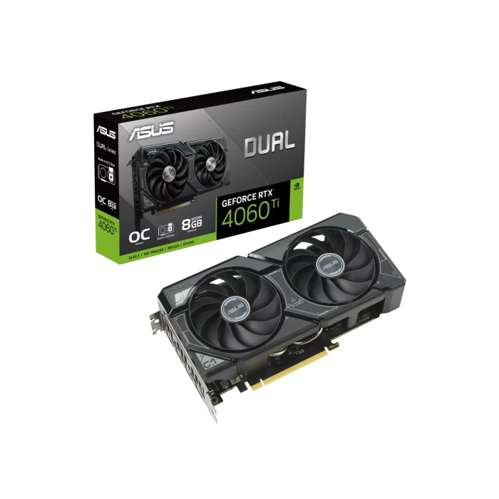 ASUS Dual -RTX4060TI-O8G-SSD NVIDIA GeForce RTX 4060 Ti 8 GB GDDR6 14