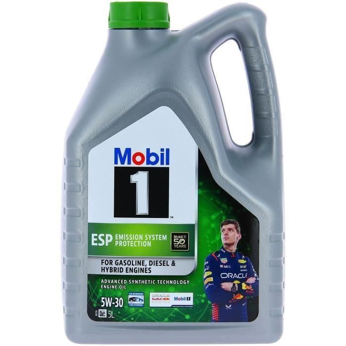 Contenedor de aceite de motor - MOBIL1 - 5W30 ESP - 5 L - 4 estaciones 1