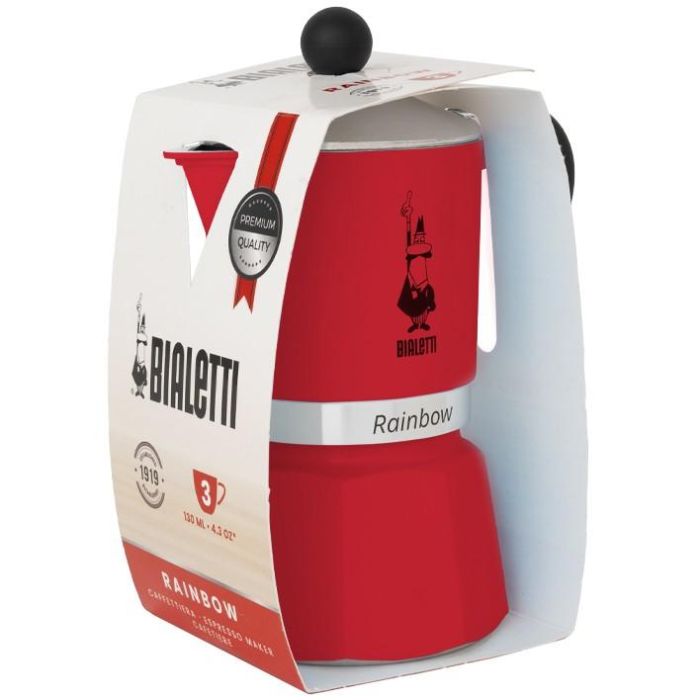 Bialetti Rainbow Kaffeemaschine*Rot* 1 Bialetti Rainbow Kaffeemaschine*Rot* 1