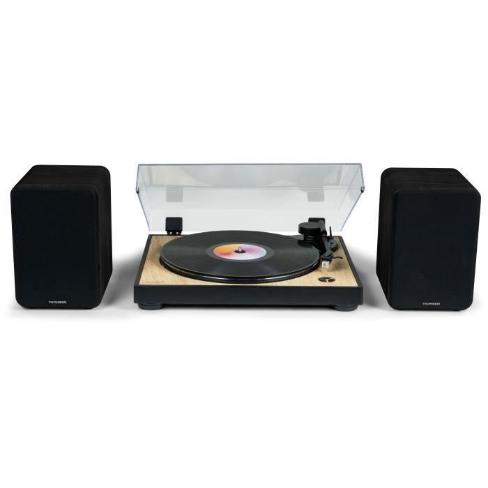 THOMSON WS600DUO - Juego de 2 altavoces con caja de madera - 100W - Bluetooth 5.0 - 2 salidas RCA - Negro 1 THOMSON WS600DUO - Juego de 2 altavoces con caja de madera - 100W - Bluetooth 5.0 - 2 salidas RCA - Negro 1