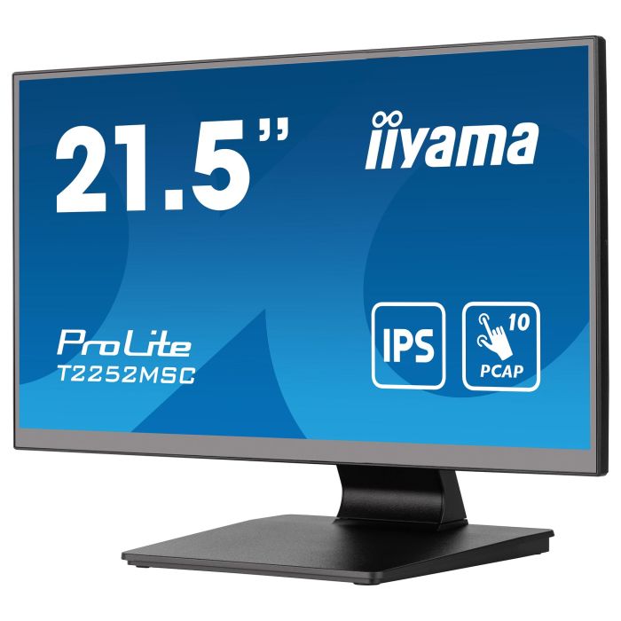 iiyama T2252MSC-B2 Monitor Táctil 21.5" Full HD IPS 1920x1080 5ms HDMI DP USB Altavoces Negro 8