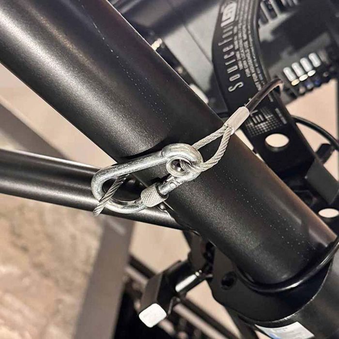 Edm Mosquetón bombero con seguro, msq02, acero galvanizado, 8 x 80 mm 3