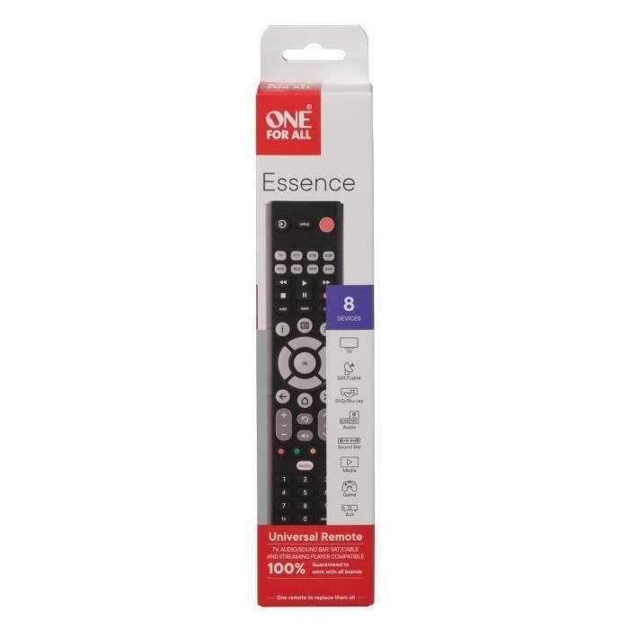 Mando a distancia universal ONE FOR ALL - URC1282 Essence Basic 8en1 Mando a distancia universal ONE FOR ALL - URC1282 Essence Basic 8en1
