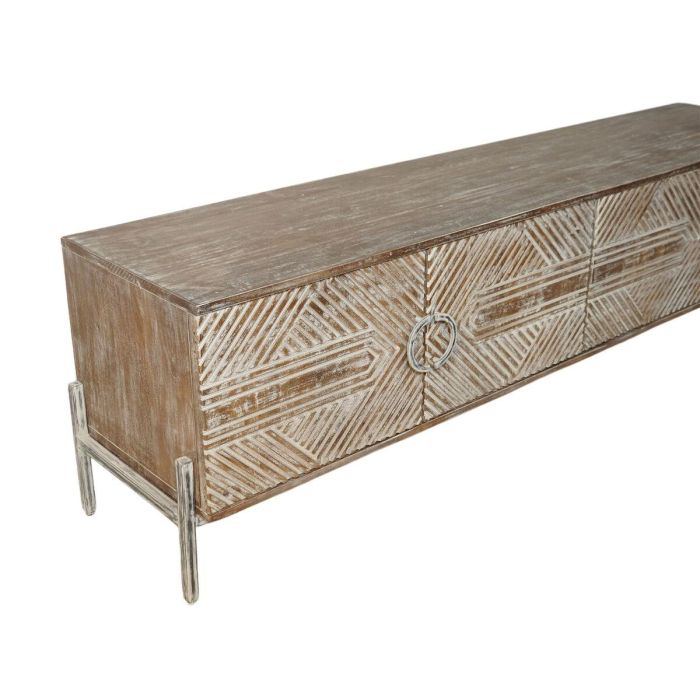 DKD Home Decor Mueble TV Mango Blanco Decapado Classy 25 180 x 40 x 50 cm 2 DKD Home Decor Mueble TV Mango Blanco Decapado Classy 25 180 x 40 x 50 cm 2