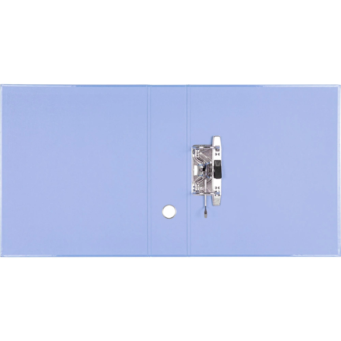 Liderpapel Archivador de Palanca A4 Forrado Celeste, Lomo 80mm, Compresor Metálico 3