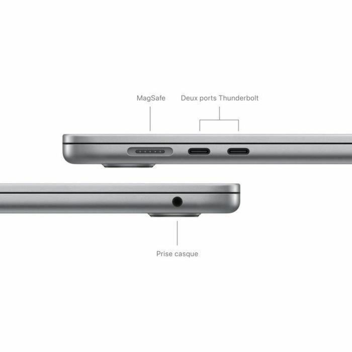 Apple - MacBook Air M3 de 15'' - 16 GB de RAM - 256 GB de almacenamiento - CPU de 8 núcleos - GPU de 10 núcleos - Gris espacial 2