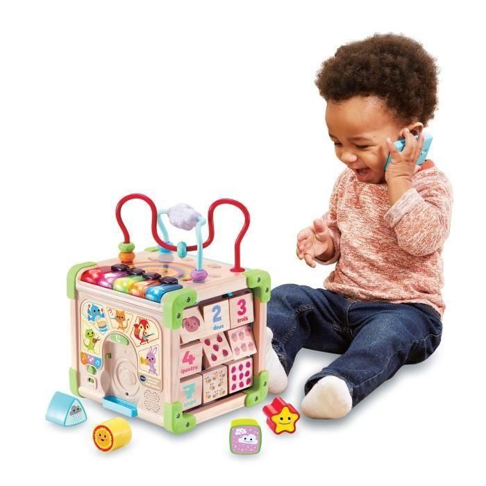 Vtech Baby VT3417766171054 Cubo Naturaleza Multiactividad Interactivo, Juguete Educativo de Madera Certificado FSC para Desarrollo Sensorial 5 Vtech Baby VT3417766171054 Cubo Naturaleza Multiactividad Interactivo, Juguete Educativo de Madera Certificado FSC para Desarrollo Sensorial 5