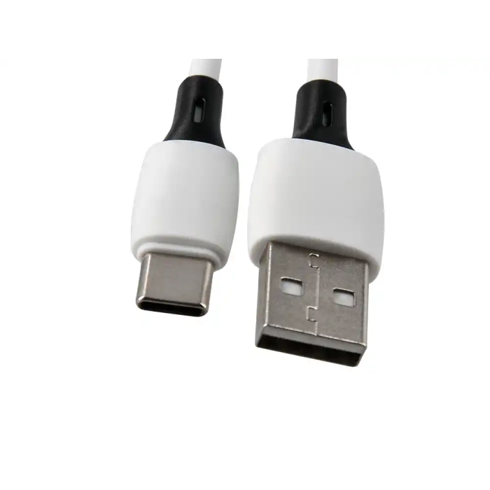 Q-connect Cable USB-C a USB-A PVC 1m Blanco 2