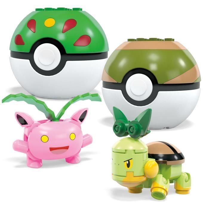 Mega HWR77 Pokémon Entrenador Planta Set de Construcción de Juguete con Bloques Coleccionables para Niños y Fans de Pokémon 2