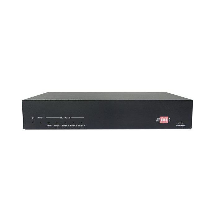 Vivolink VLHDBSP1X4V2 Divisor HDBaseT 2.0 1x4 4K 70m con PoC, IR, RS232, Salida HDMI y Audio 2