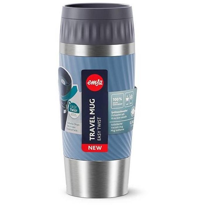 Emsa N2011800 Travel Mug Easy Twist Thermobecher, 0,36 L, 2 Emsa N2011800 Travel Mug Easy Twist Thermobecher, 0,36 L, 2