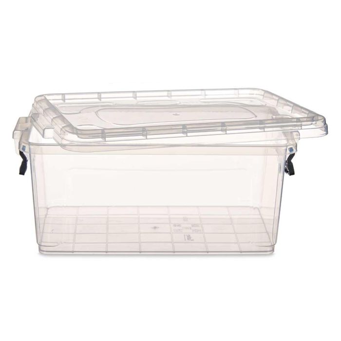 Caja Plastico Ordenacion Transparente 8,5L Kipit 23X15CM (12 Unidades) 2 Caja Plastico Ordenacion Transparente 8,5L Kipit 23X15CM (12 Unidades) 2