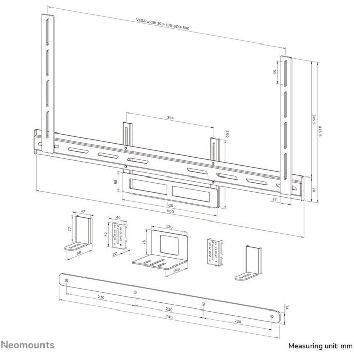 Soporte TV Neomounts AV2-500WH 9