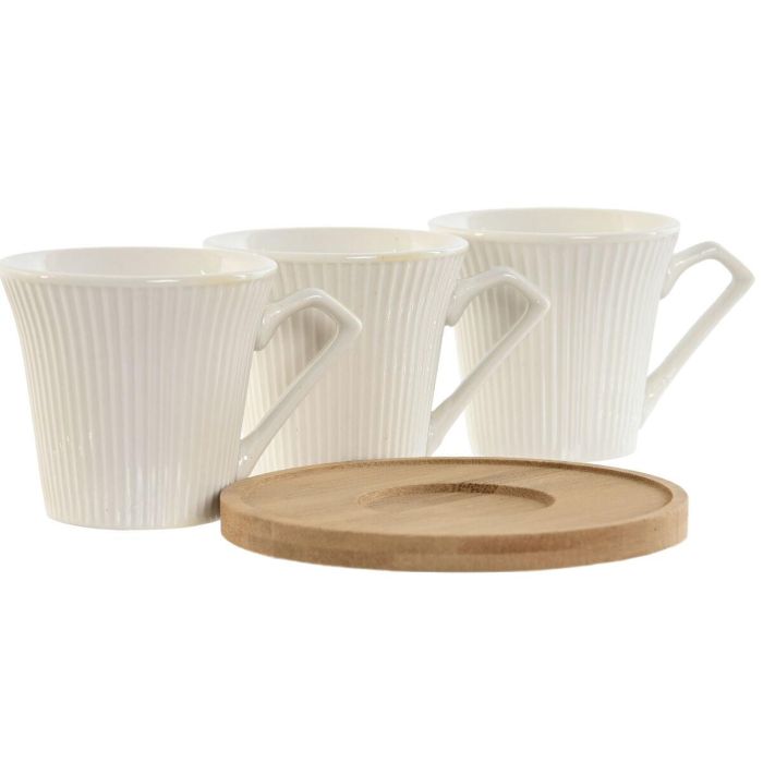 Cafe Basicos DKD Home Decor Blanco 6.5 x 6 x 8.5 cm Set de 6 3 Cafe Basicos DKD Home Decor Blanco 6.5 x 6 x 8.5 cm Set de 6 3