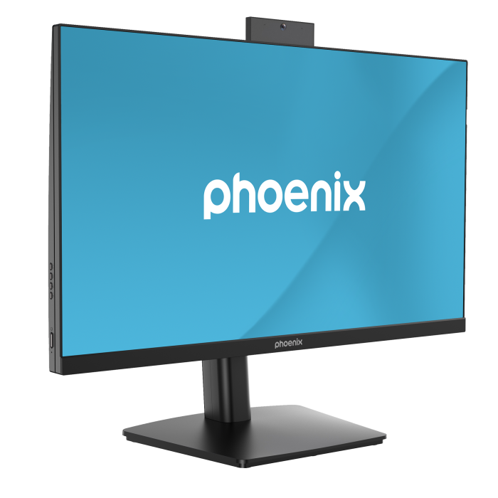 Phoenix technologies Monitor Vision 24 Pro 23.8" Full HD IPS 75Hz Webcam y Altavoces Integrados HDMI DisplayPort Soporte Ajustable 2