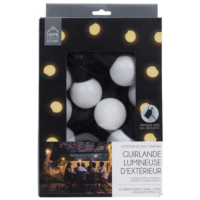 Home Deco Factory Guirnalda Exterior 10 Led 2,70m ABS/Plástico 2