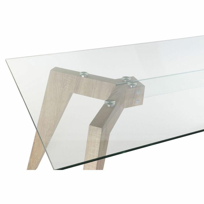 Mesa de Comedor DKD Home Decor Cristal Madera MDF 160 x 90 x 75 cm 2 Mesa de Comedor DKD Home Decor Cristal Madera MDF 160 x 90 x 75 cm 2