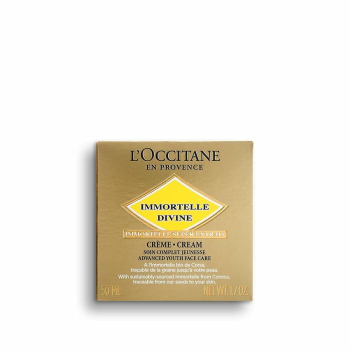 L'Occitane En Provence Siempreviva Crema Divina Textura Ligera - Antiarrugas, Firmeza y Piel Luminosa 50 ml 1