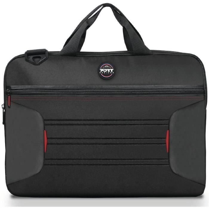 Port Designs Paquete Premium: Bolsa Rígida ABS para Portátil 17" con Correa de Hombro Ajustable + Ratón Inalámbrico + Adaptador Dungle USB Tipo C 1