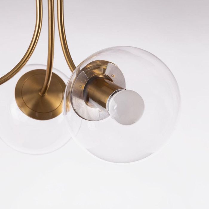 Lámpara Colgante Neuquen de Diseño Moderno en Metal y Cristal con Cable Ajustable. Compatible con Bombilla E27. SKD-P80022 1 Lámpara Colgante Neuquen de Diseño Moderno en Metal y Cristal con Cable Ajustable. Compatible con Bombilla E27. SKD-P80022 1