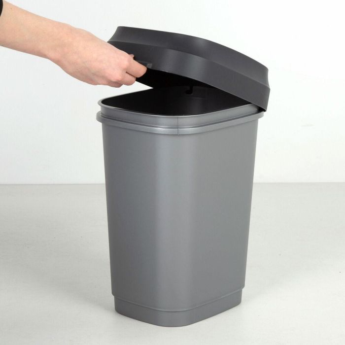 Cubo de basura Curver Gris oscuro Plástico 35 L (6 Unidades) 4 Cubo de basura Curver Gris oscuro Plástico 35 L (6 Unidades) 4