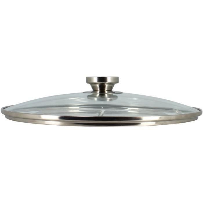 Olla con tapa - MENASTYL - 4615451 - Acero inoxidable - 17 litros - 32 cm - Apto para todo tipo de fuegos, incluida inducción 1