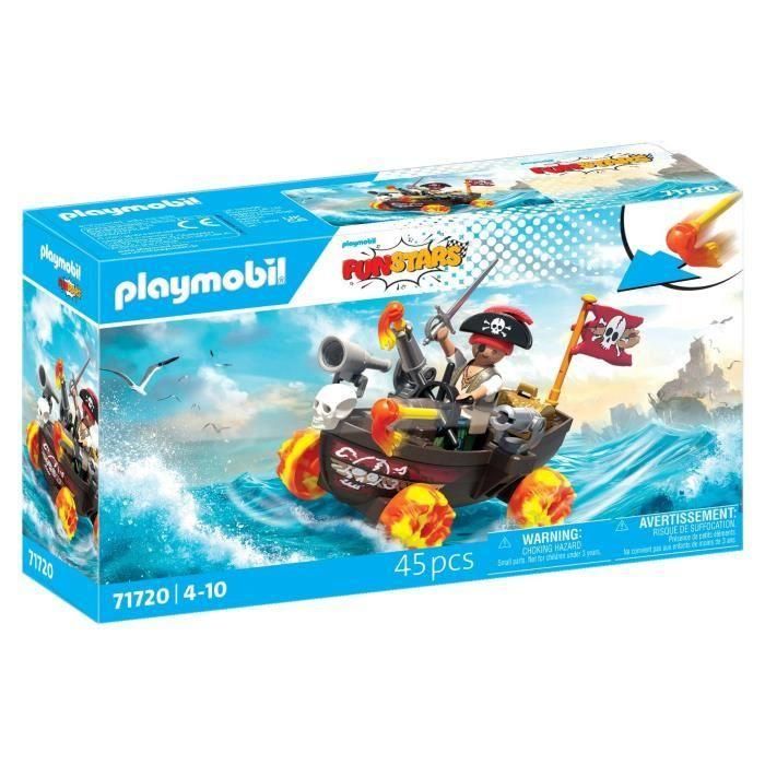Playmobil Barco Pirata Racing de Plástico para Niños a Partir de 3 Años