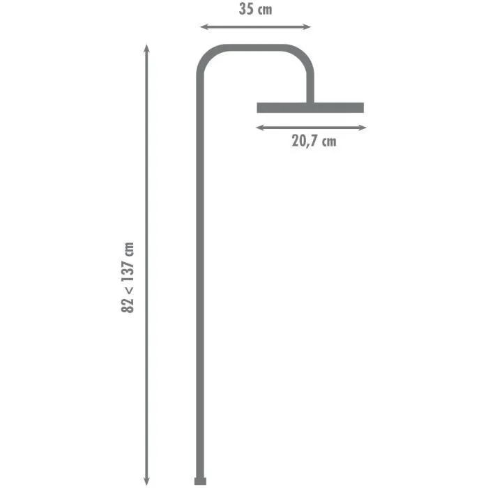 Edouard Rousseau HERA EDO8414194500420 Columna de ducha sin grifería Negra 1 Edouard Rousseau HERA EDO8414194500420 Columna de ducha sin grifería Negra 1