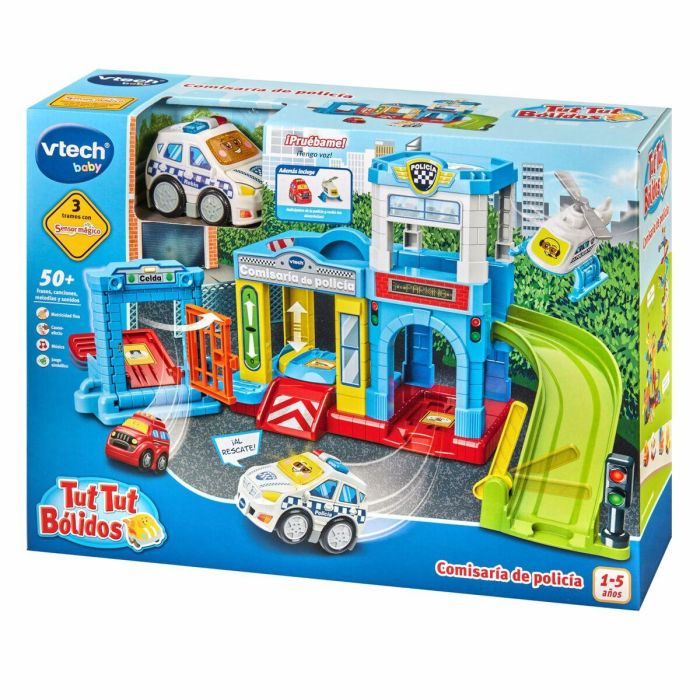 Comisaría de policía tut tut bólidos con 3 vehiculos incluidos. 28x11,6x27,9 cm 2 Comisaría de policía tut tut bólidos con 3 vehiculos incluidos. 28x11,6x27,9 cm 2