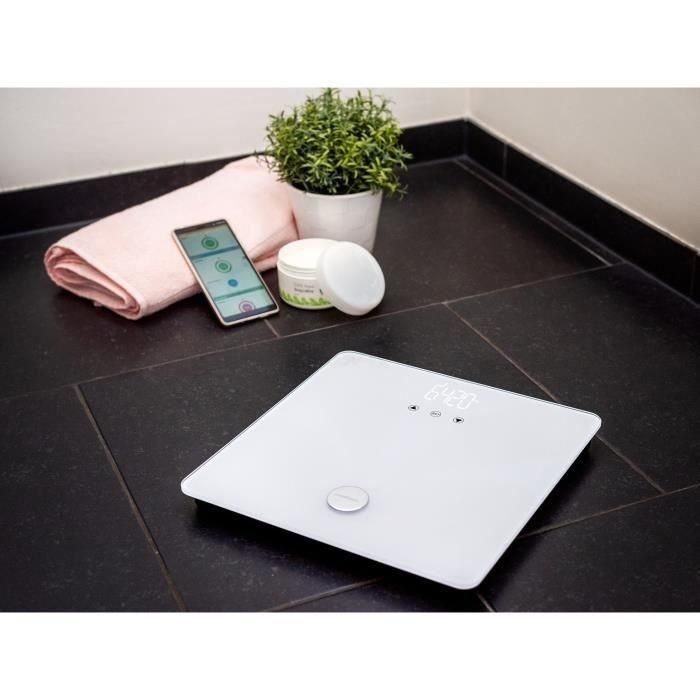 Báscula de baño - Medisana - BS 412-99658 - Electrónica conectada - Medidor de impedancia - Masa muscular y ósea - Máx. 180 kg 1 Báscula de baño - Medisana - BS 412-99658 - Electrónica conectada - Medidor de impedancia - Masa muscular y ósea - Máx. 180 kg 1