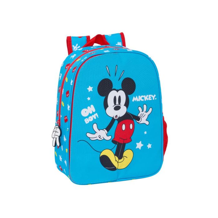 Mochila Escolar Mickey Mouse Clubhouse Fantastic Azul Rojo 26 x 34 x 11 cm 3