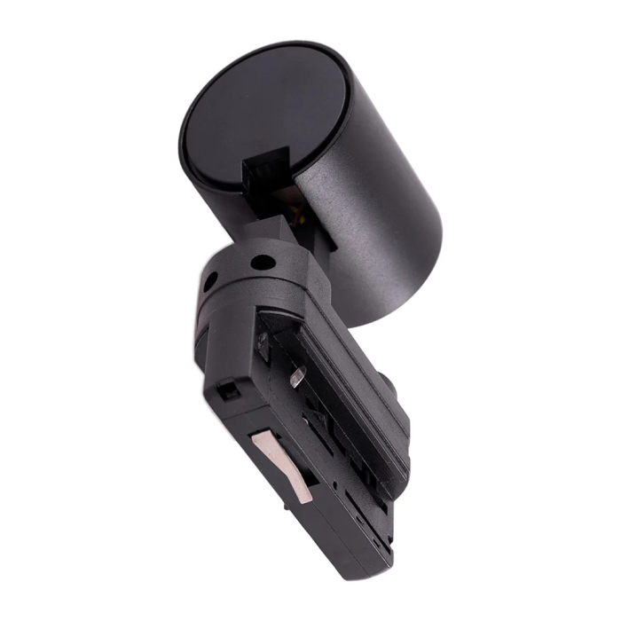 Lumiastra Foco Carril Trifásico 1xGU10 Negro Orientable para Tiendas y Exposiciones 1