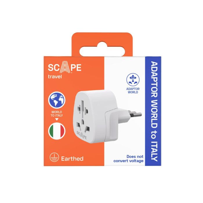 Scape Travel Adaptador de viaje Internacional a Italia 4
