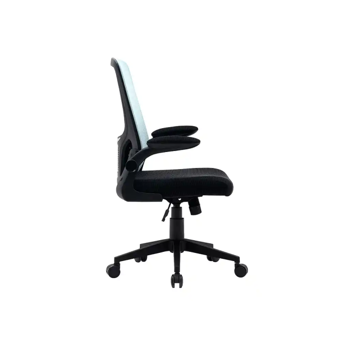 Q-connect Silla de Oficina Alba Malla Base Metálica Ruedas Premium Negro Azul Altura Máx 1110 mm Ancho 610 mm Profundidad 580 mm 3