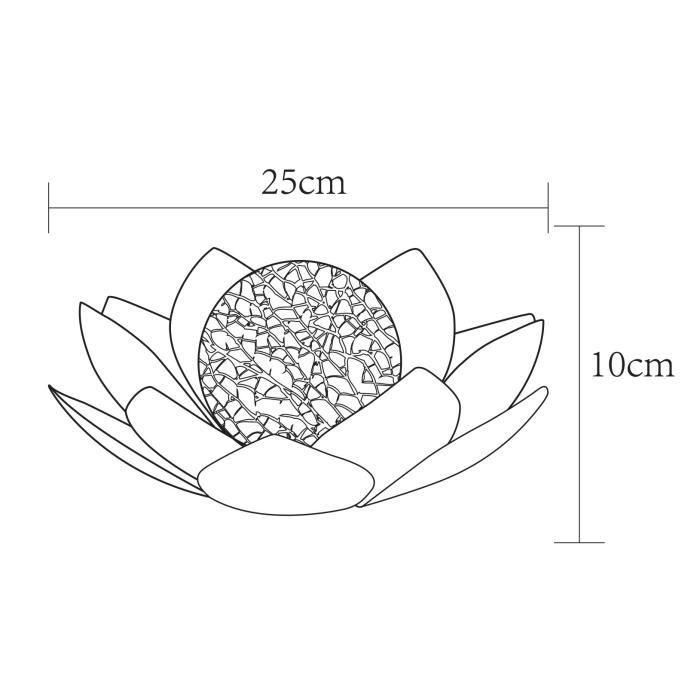 GALIX Lirio de agua solar - 25 cm 2 GALIX Lirio de agua solar - 25 cm 2