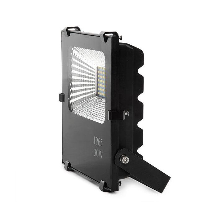 HO-FH-30W-CW Foco Proyector LED 30W 3600Lm 6000ºK Luz Fría IP65 Exterior Antideslumbramiento UGR<19 50.000H Vida Útil Negro