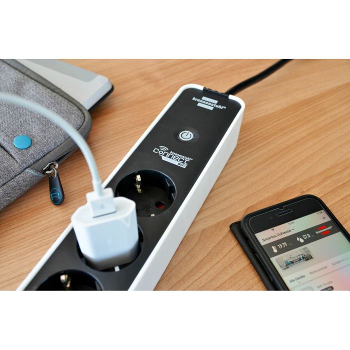 Regleta Inteligente Brennenstuhl brennenstuhl®Connect WiFi 3600 W 2.4 GHz (1,5 m) 5 Regleta Inteligente Brennenstuhl brennenstuhl®Connect WiFi 3600 W 2.4 GHz (1,5 m) 5