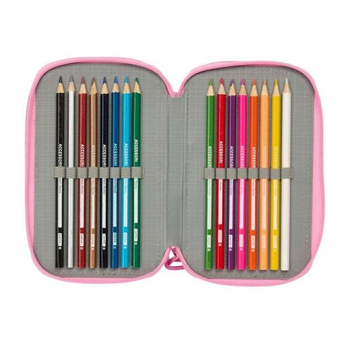 Safta Plumier Triple Blackfit8 Smile 37 Piezas 12,5x19,5x5,5 cm 3