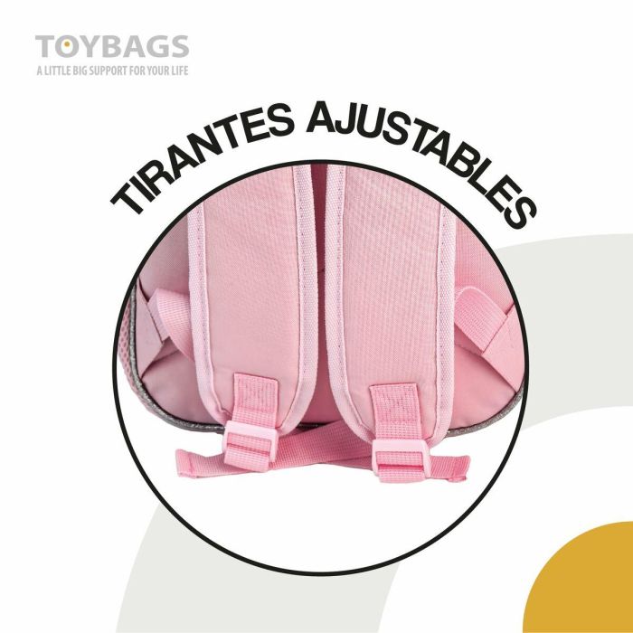 Toybags Stitch Pink Mochila Preescolar 3D con Bolsillo Lateral - 8 x 22 x 8 cm 2 Toybags Stitch Pink Mochila Preescolar 3D con Bolsillo Lateral - 8 x 22 x 8 cm 2