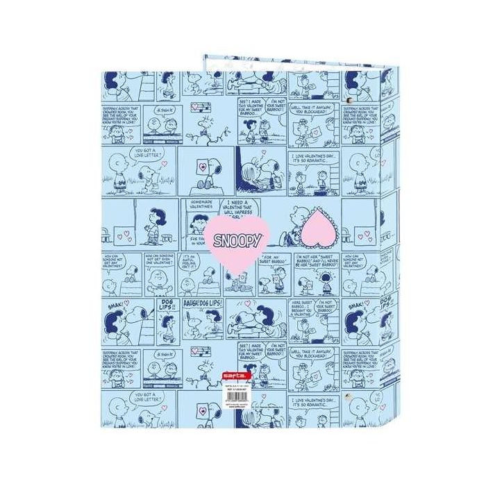 Carpeta Carton Folio 4 Anillas Mixtas Safta Snoopy Love 1 Carpeta Carton Folio 4 Anillas Mixtas Safta Snoopy Love 1