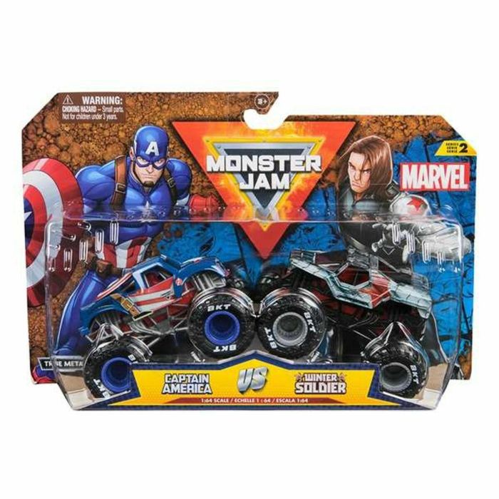 Spin Master SPI1728686262276 Pack de 2 Vehículos de Fundición a Presión 1:64 - Marvel Monster Jam - Juguete para Niños de 3 Años+ 20 Spin Master SPI1728686262276 Pack de 2 Vehículos de Fundición a Presión 1:64 - Marvel Monster Jam - Juguete para Niños de 3 Años+ 20