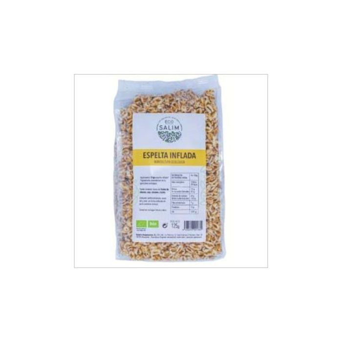 ECO SALIM Espelta Hinchada Bio 125g - Cereal Ecológico para Desayuno o Snack Saludable